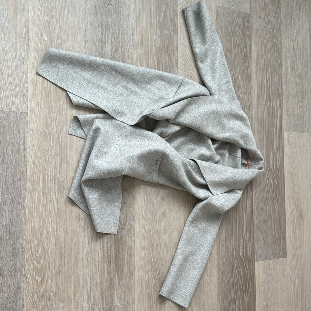 Worn once baby alpaca peacoat from Peru
